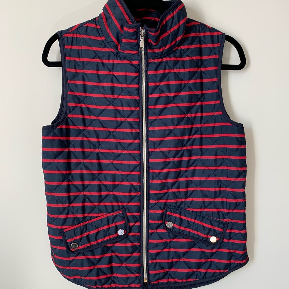 Black & Red Striped Vest